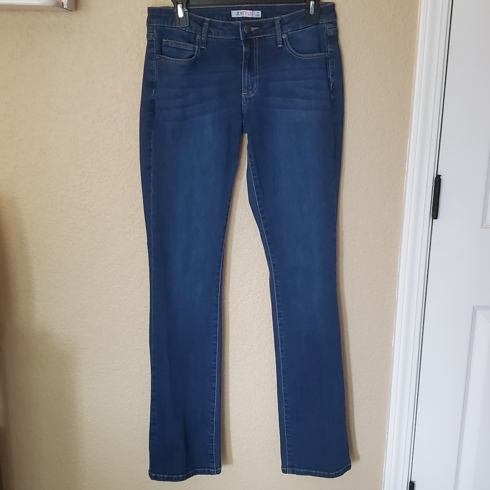 JustFab Stretch Denim Bootcut Jeans